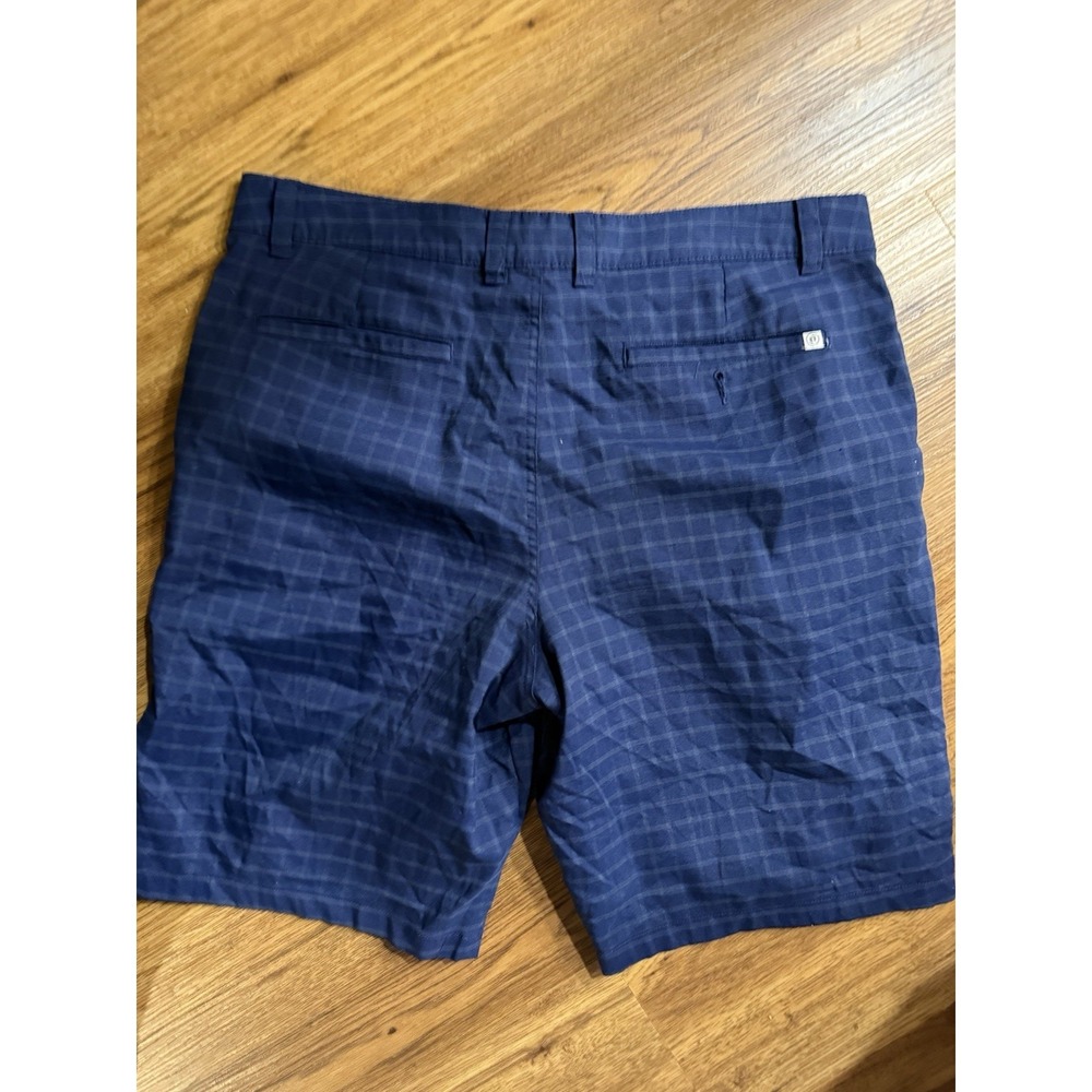 Hang Ten California Classic Shorts Mens Sz 36 Blue Plaid Shorts Beach Casual - Picture 3 of 5